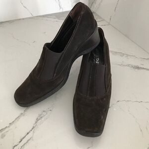 Aquatalia Dark brown suede shoes